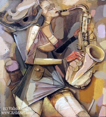 Саксофон в живописи