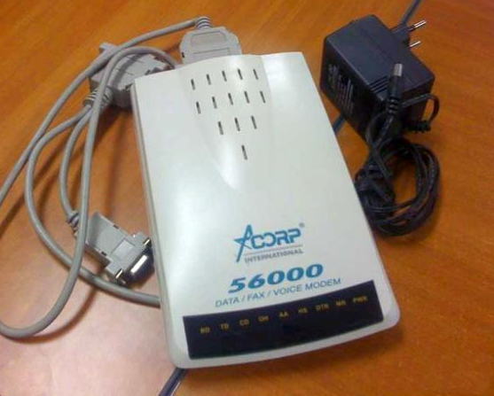 Dial-up modem Acorp