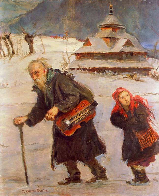 Теодор Аксентович. *Лирник и девочка*. 1900 г.