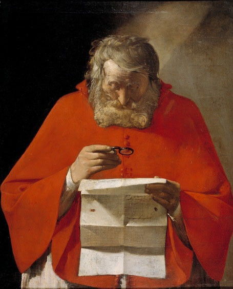 Св. Иероним, читающий письмо