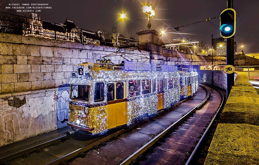 Рождественский транспорт в Будапеште