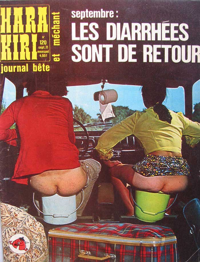 Обложки французского журнала Hara-Kiri